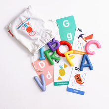 Load image into Gallery viewer, ABC Uppercase Felt Alphabet &amp; Flashcards