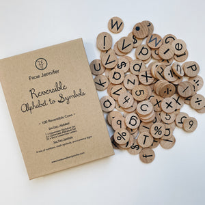 Reversible Coins - Alphabets and Symbols