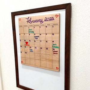 Dry Erase Calendar