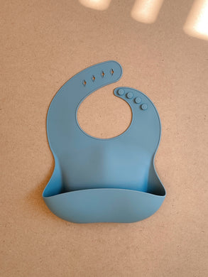 Silicone Bibs - Blue