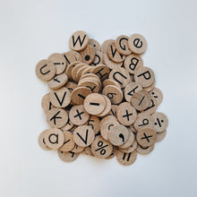 Load image into Gallery viewer, Reversible Coins - Alphabets and Symbols