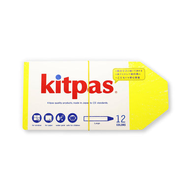 Kitpas Large Stick Crayons - 12 Colours