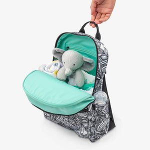uJuBe Midi Backpack Diaper Bag in Sketch Inside View