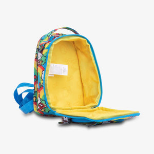 uJuBe Mini BRB Backpack Diaper Bag in Hello Rainbow Interior View