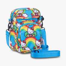Load image into Gallery viewer, JuJuBe Mini Helix Crossbody Diaper Bag in Hello Rainbow Sideway View