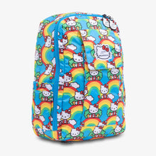 Load image into Gallery viewer, uJuBe MiniBe Backpack Diaper Bag in Hello Rainbow Sideway View