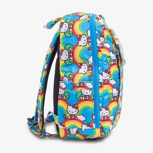 uJuBe MiniBe Backpack Diaper Bag in Hello Rainbow Side View