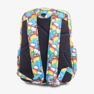 uJuBe MiniBe Backpack Diaper Bag in Hello Rainbow Rear View