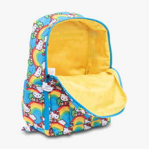 uJuBe MiniBe Backpack Diaper Bag in Hello Rainbow Interior View