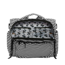 Load image into Gallery viewer, uJuBe BFF Diaper Bag in Black Magic Interior View