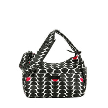 Load image into Gallery viewer, uJuBe Hobobe Purse Diaper Bag in Black Widow Front View