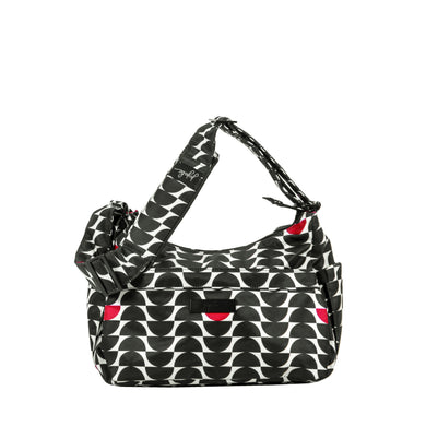 uJuBe Hobobe Purse Diaper Bag in Black Widow Front View