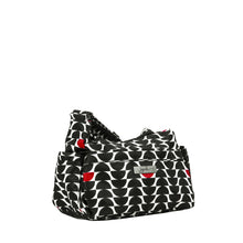 Load image into Gallery viewer, uJuBe Hobobe Purse Diaper Bag in Black Widow Sideway View