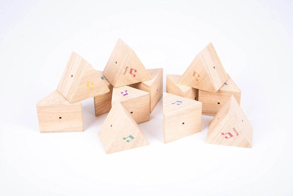 Wooden Sound Prism Set - 12pcs