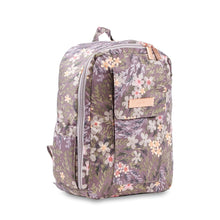 Load image into Gallery viewer, uJuBe MiniBe Backpack Diaper Bag in Sakura at Dusk Front Sideway View