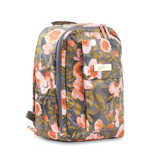 Load image into Gallery viewer, uJuBe MiniBe Backpack Diaper Bag in Whimsical Whisper Front Sideway View