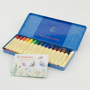 Stockmar Wax Stick Crayons - 16 Colours in Tin