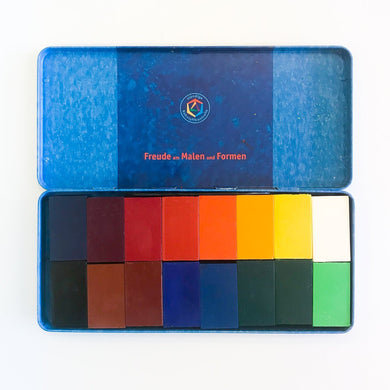 Stockmar Wax Block Crayons - 16 Colours in Tin