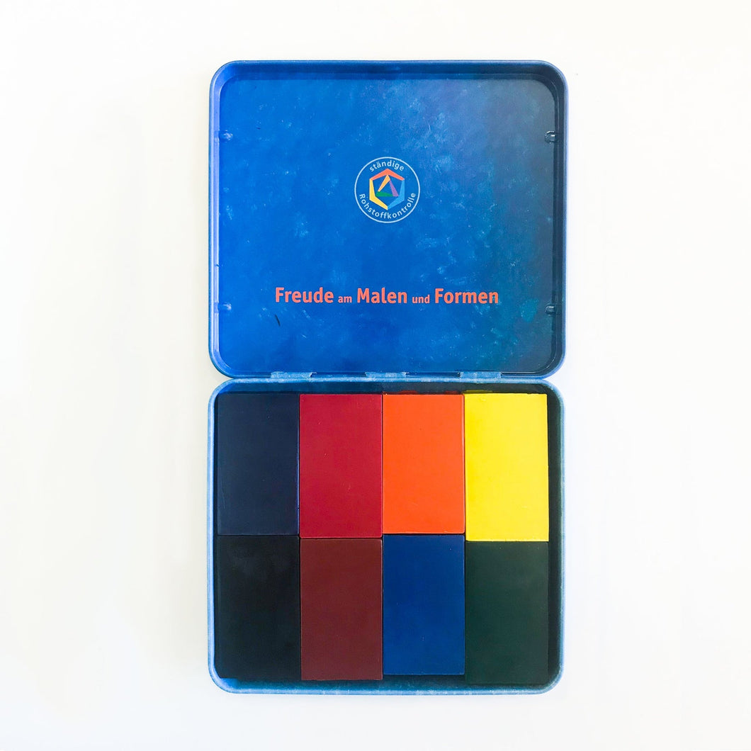 Stockmar Wax Block Crayons - 8 Waldorf Colours in Tin