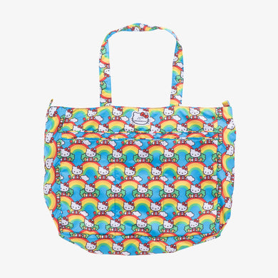 uJuBe Super Be Tote Diaper Bag in Hello Rainbow Front View