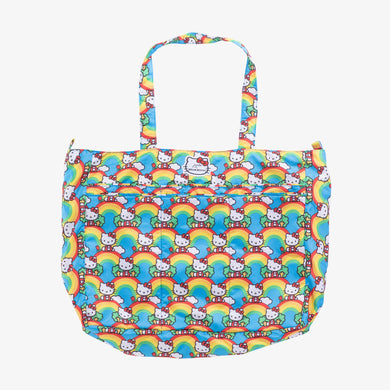 uJuBe Super Be Tote Diaper Bag in Hello Rainbow Front View