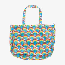 Load image into Gallery viewer, uJuBe Super Be Tote Diaper Bag in Hello Rainbow Rear View
