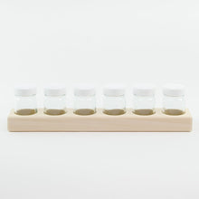 Load image into Gallery viewer, Glass Jars with Wooden Paint Holder
